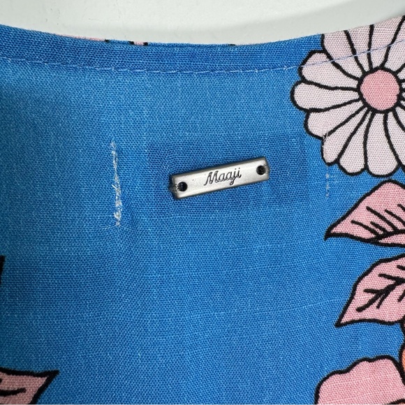 Maaji Floret Myla Kimono Blue Floral Cover Up Maxi Dress Size‎ Small - Picture 13 of 14